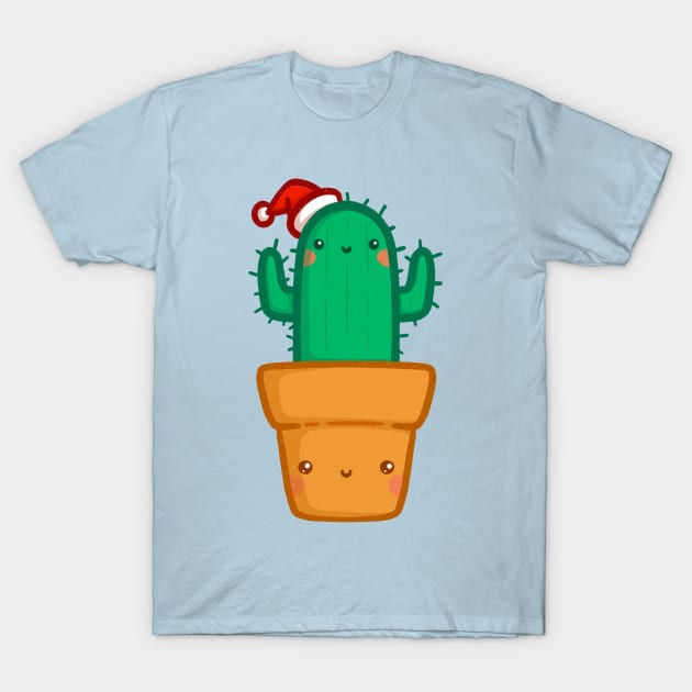 Christmas Cactus - Kawaii Cactus - Cute Cactus T-Shirt by perdita00